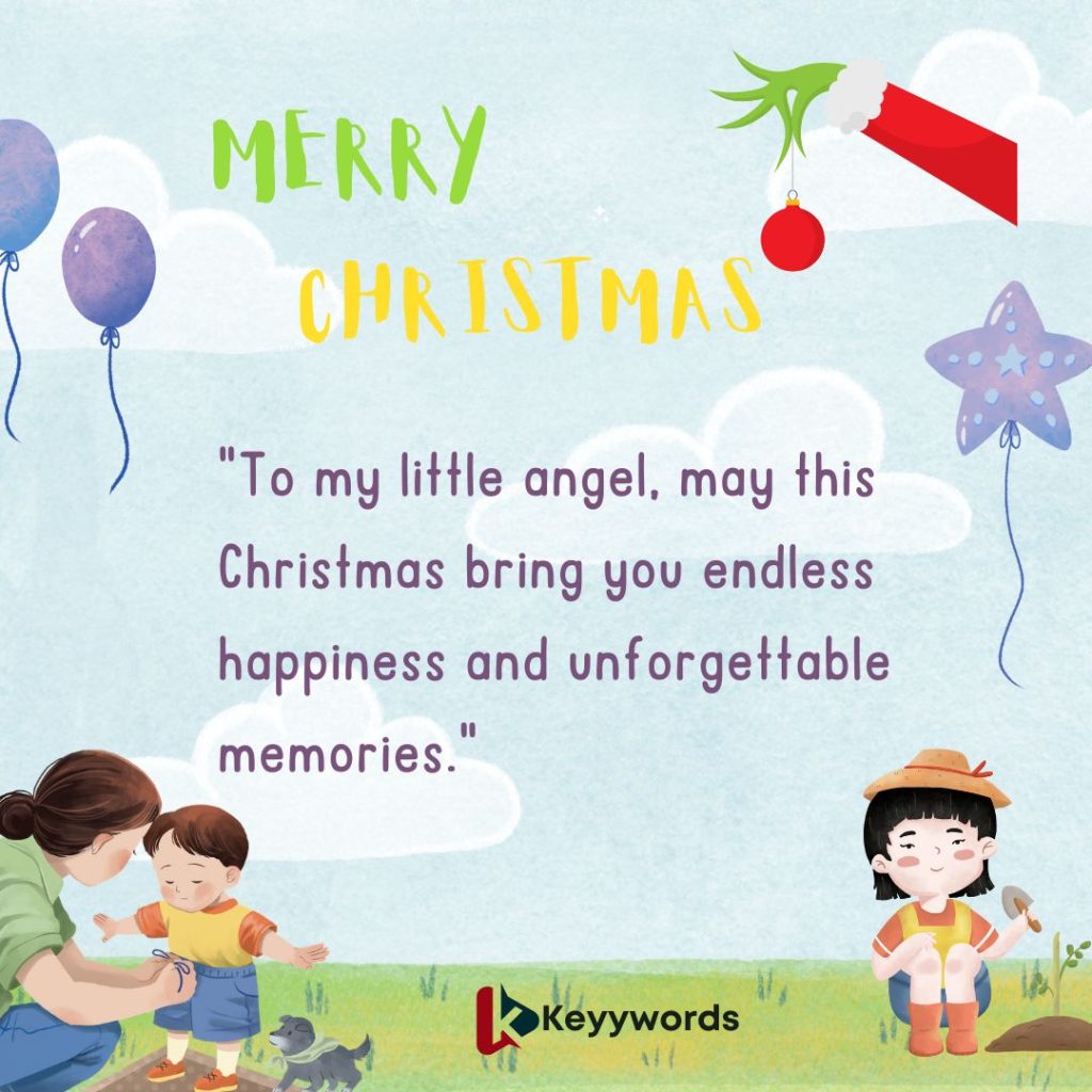 Unique Christmas Message to Your Female Kid