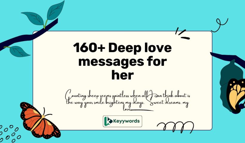 160+ Deep love messages for her