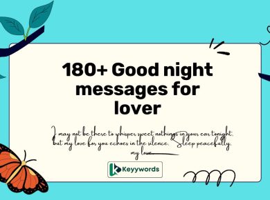 180+ Good night messages for lover