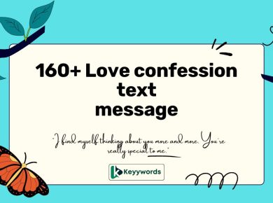 160+ Love confession text message