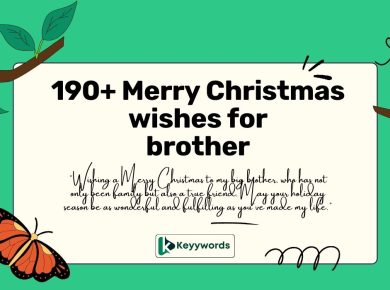 190+ Merry Christmas wishes for brother