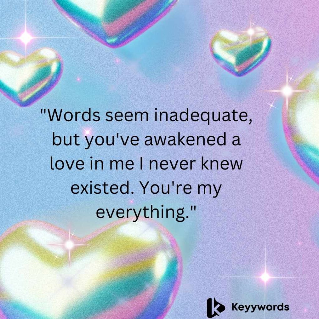 Deep Love confession text message