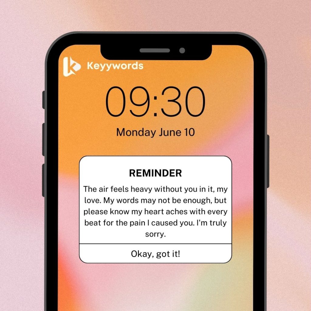 Deep Sorry Love Messages for Her