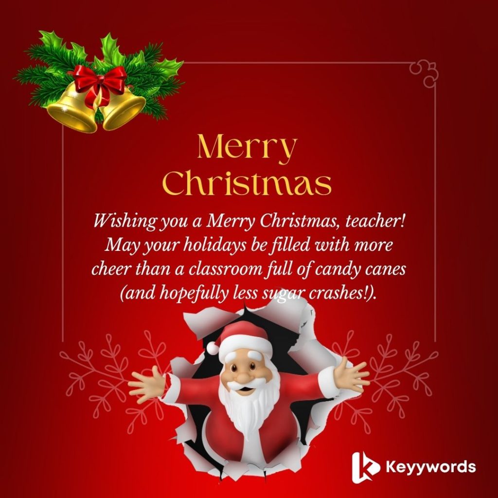 Funny Merry Christmas Wishes For Teacher