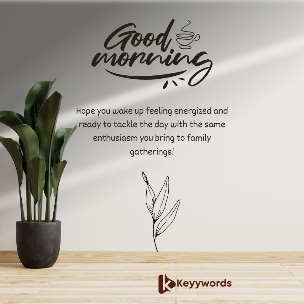 Good Morning Greetings for Male Cousin with Family