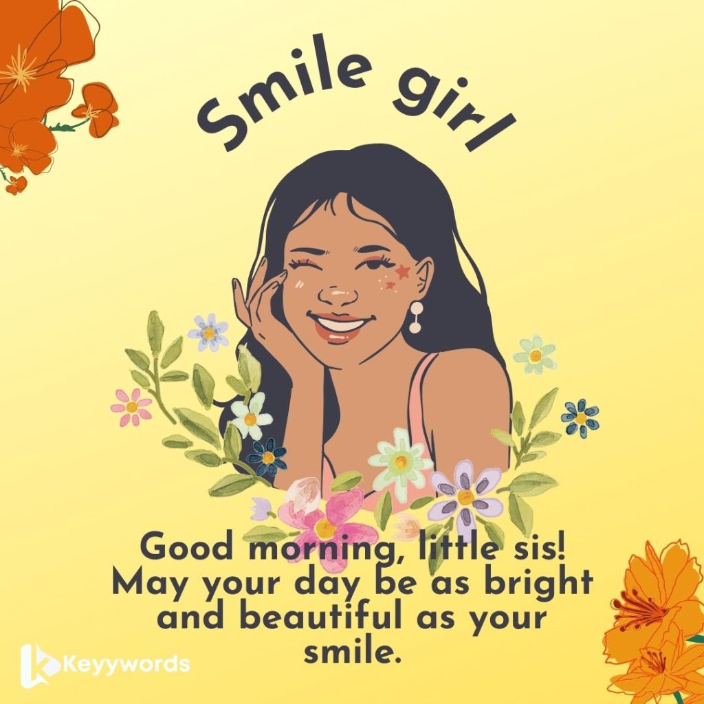 Good Morning Wishes For younger Sister