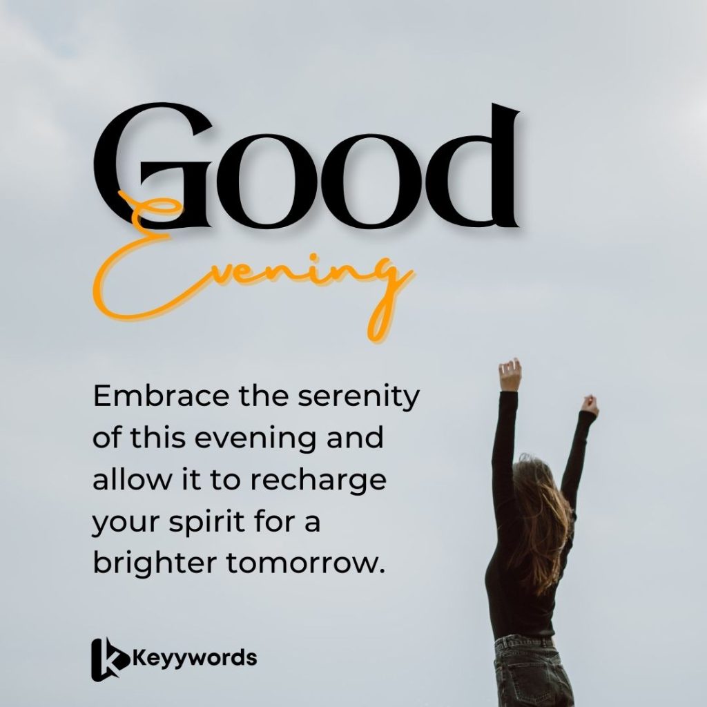 Good evening message for a friend