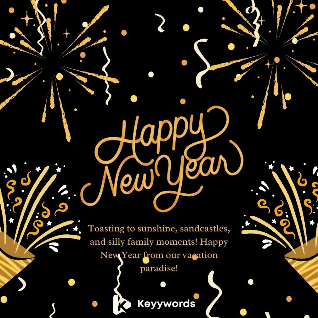 Happy new year messages for family vacation