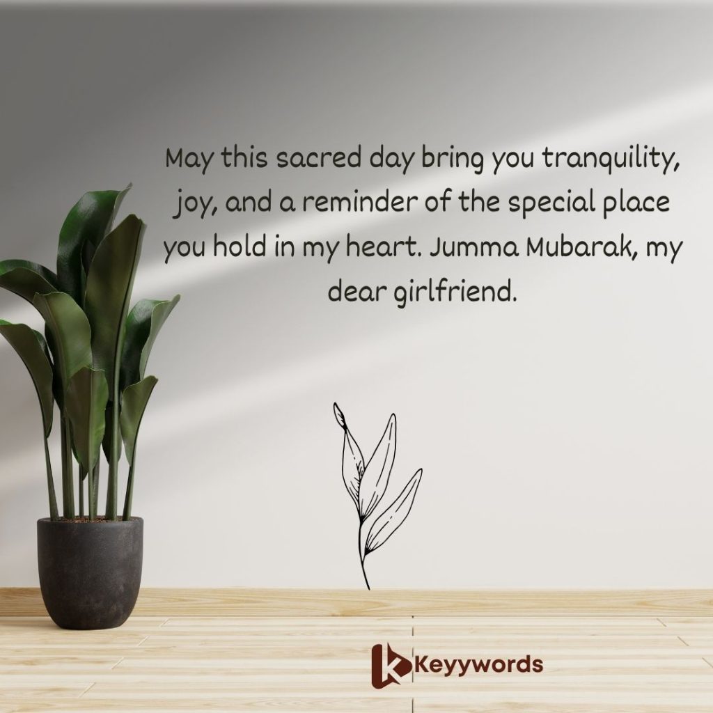 Jummat Mubarak messages for girlfriend
