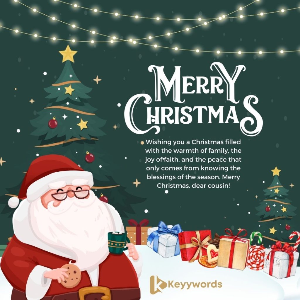 Merry Christmas Messages For Baptised Female Cousin