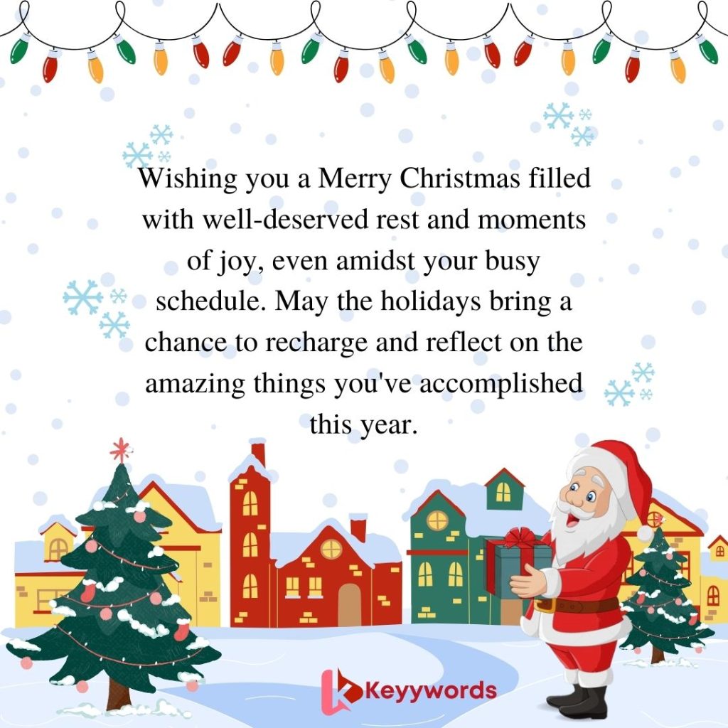 Merry Christmas Wishes For Crush who is a workaholic