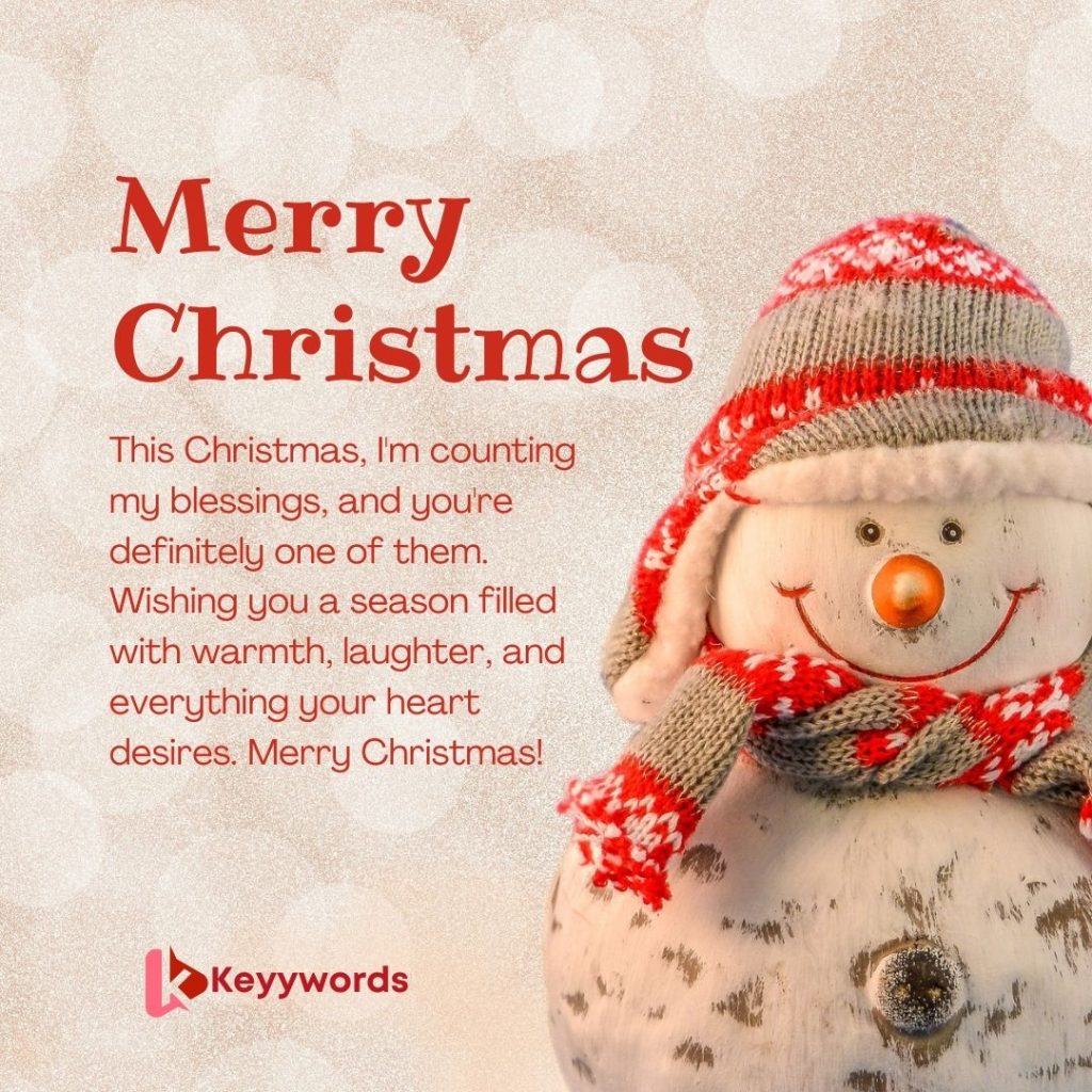 Merry Christmas Wishes For male Crush