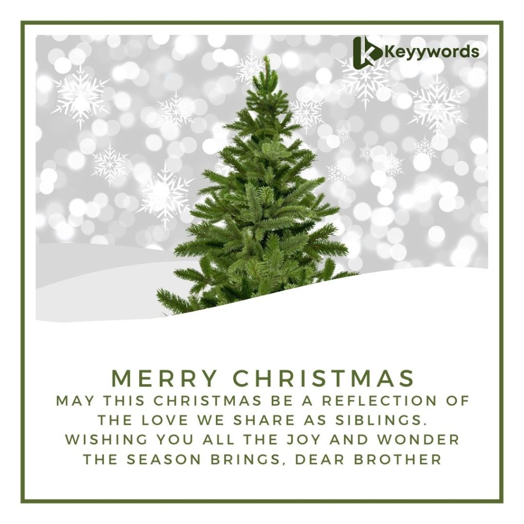 Merry Christmas message for brother