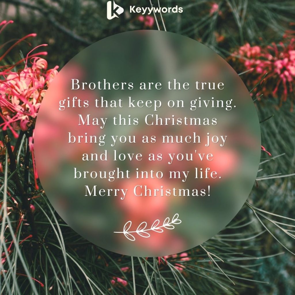 Merry Christmas quotes for brother