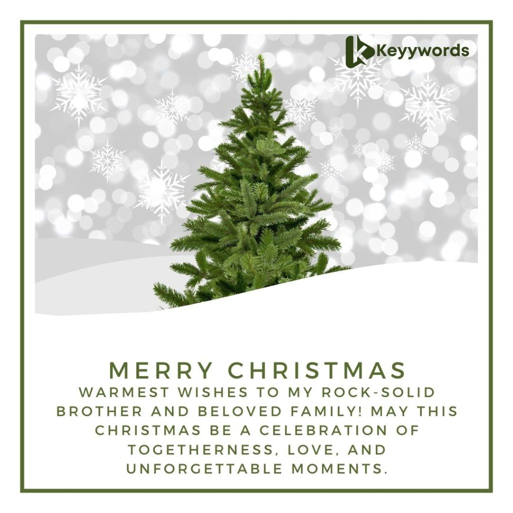 Merry Christmas wishes for brother and family