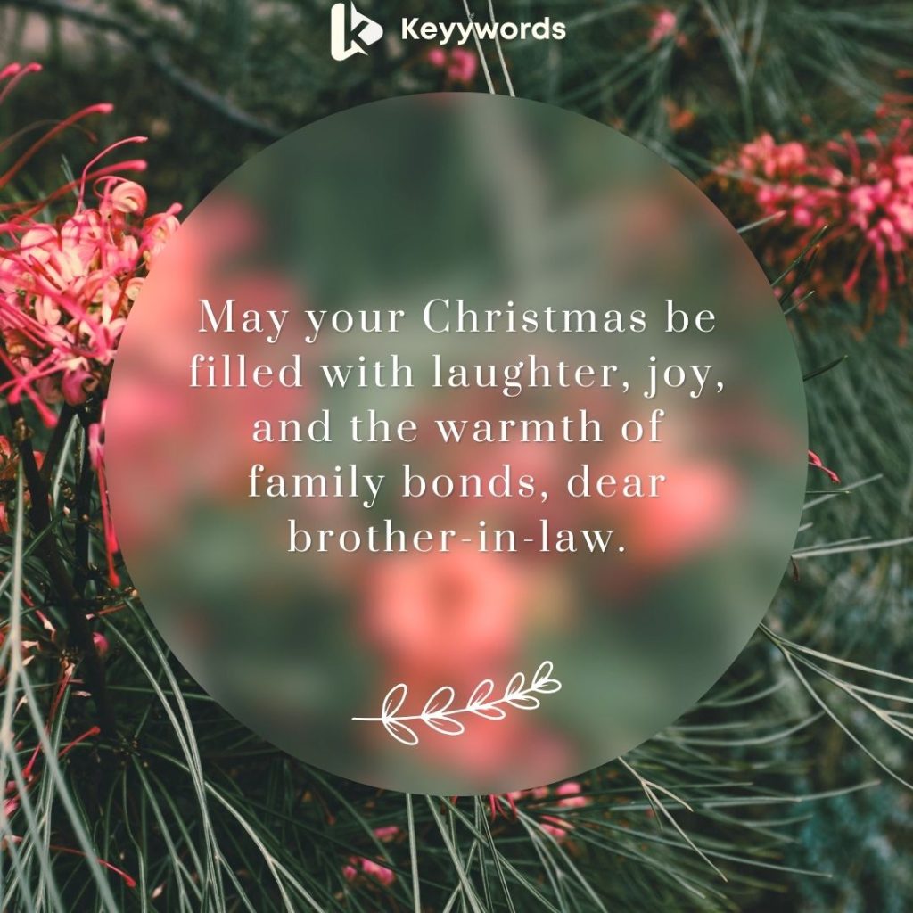 Merry Christmas wishes for brother in law