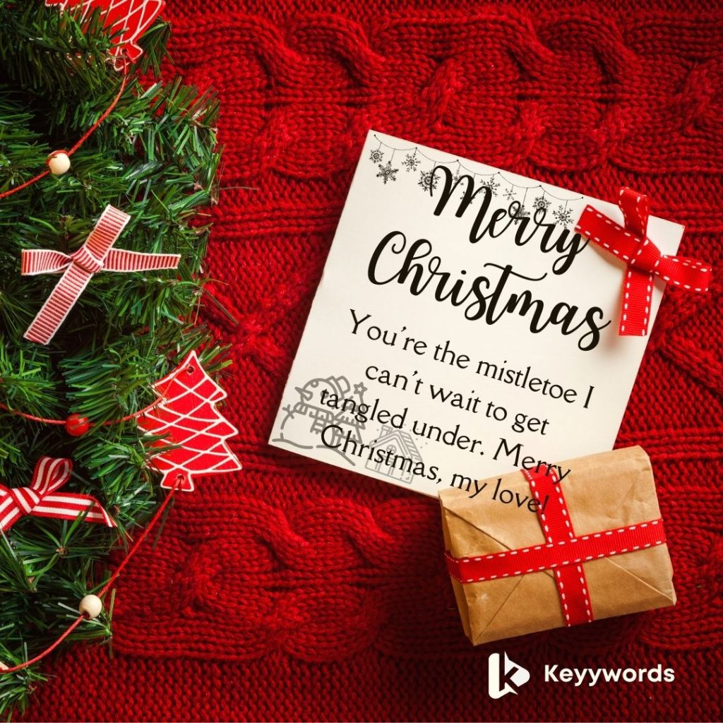 Romantic merry christmas greetings for girlfriend