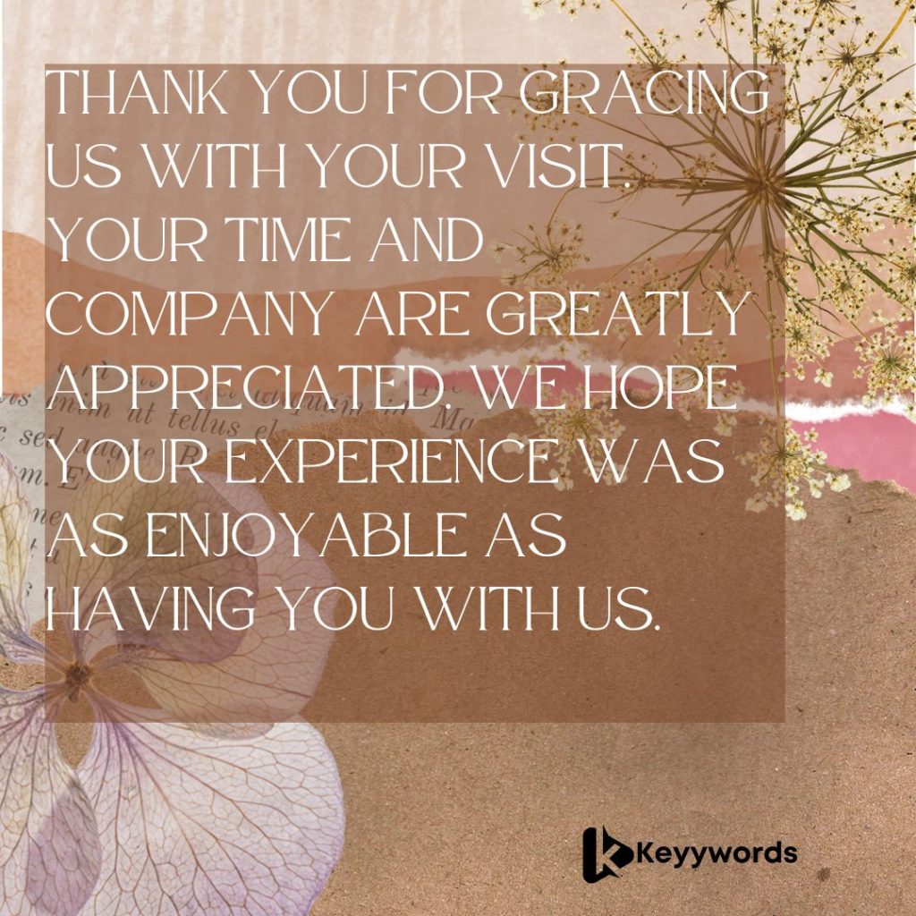 Thank you for visiting us message email