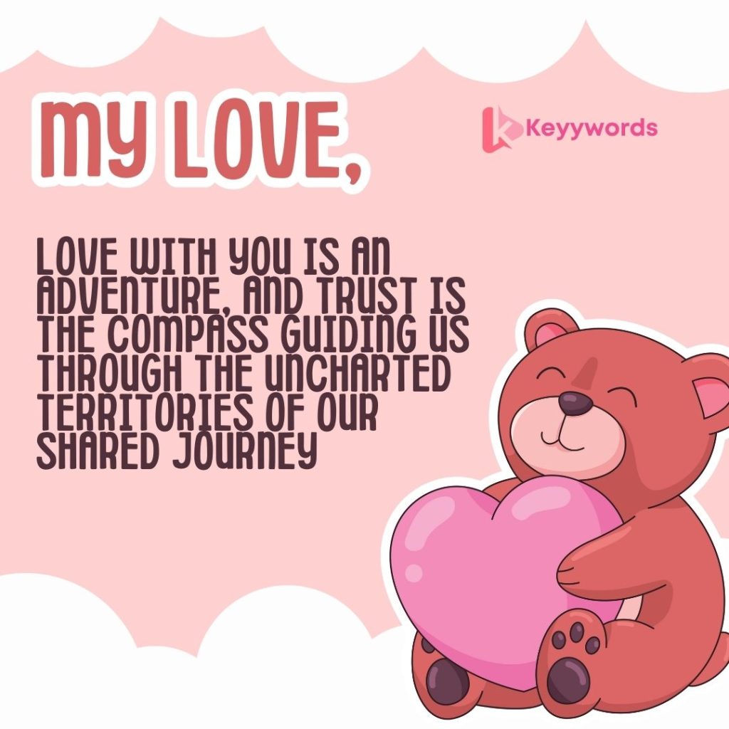 Trust love message for him