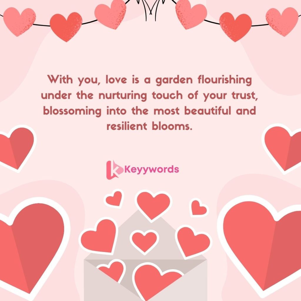 Trust love message for my wife