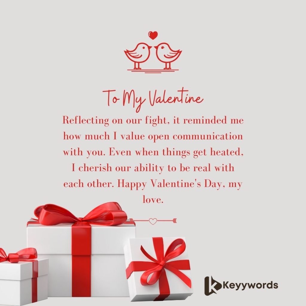Valentine Wishes For Boyfriend after a fight