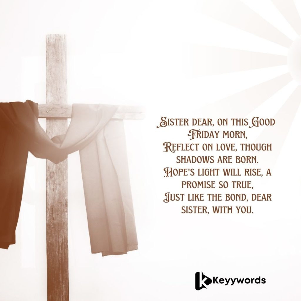 good friday quotes for sister short poem