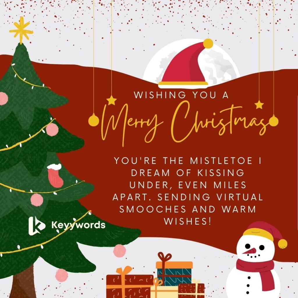 merry christmas greetings for girlfriend long distance