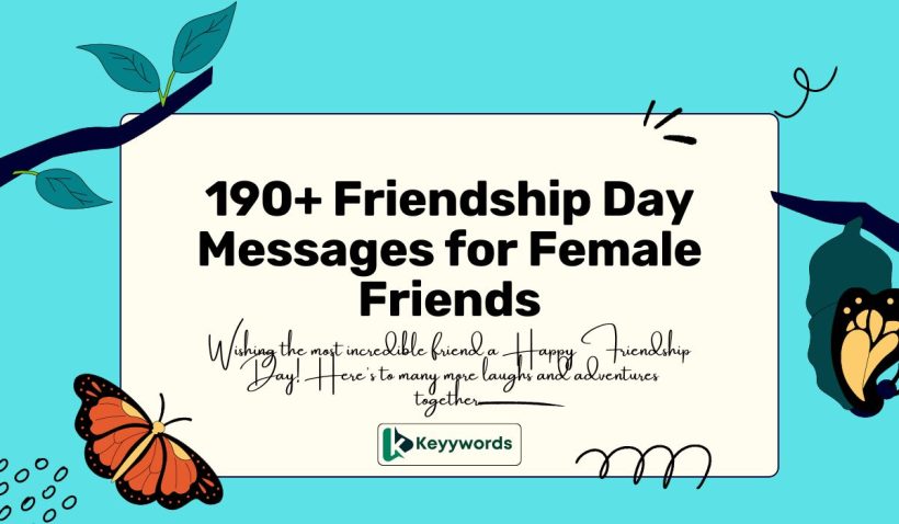 Friendship Day Messages for Female Friends 