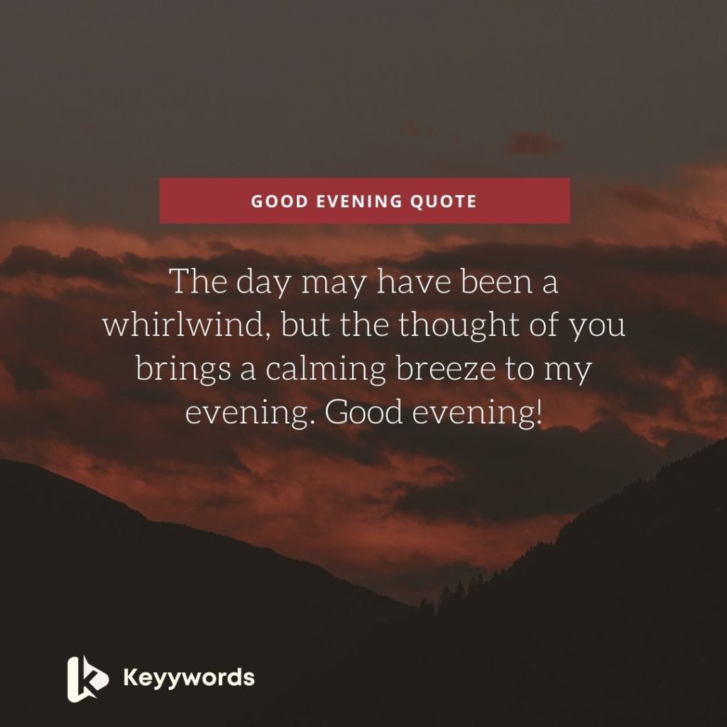 Good Evening Message for a Special Person