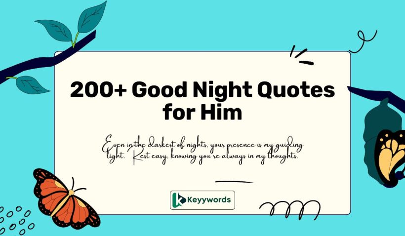 Good Night Quotes for Him