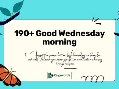 Good Wednesday morning