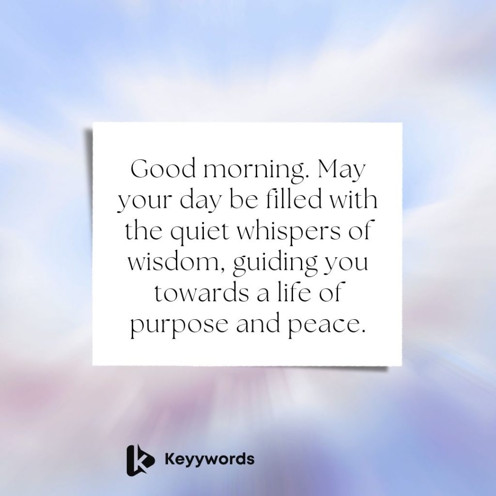 Good morning spiritual quotes about wisdom