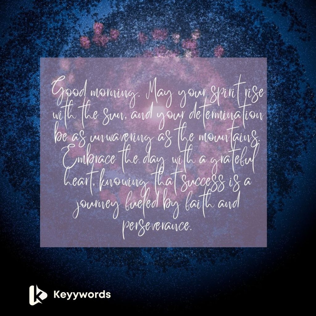 Good morning spiritual quotes for success