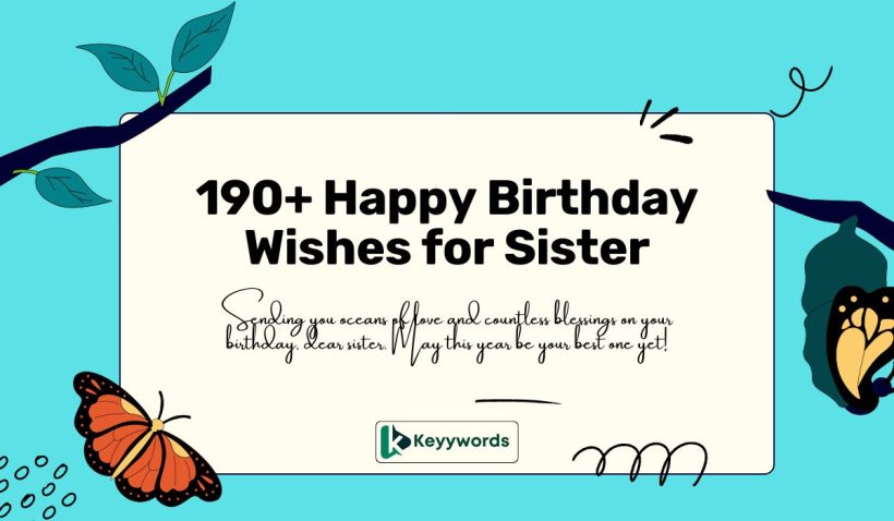 Happy Birthday Wishes for Sister