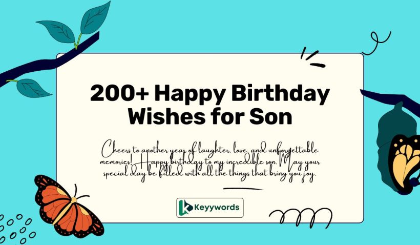 Happy Birthday Wishes for Son