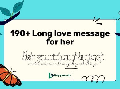 Long love message for her