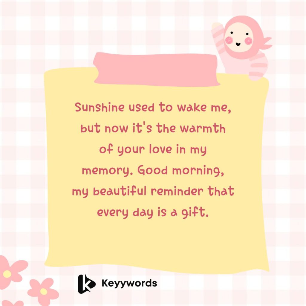 Long love message for her in the morning