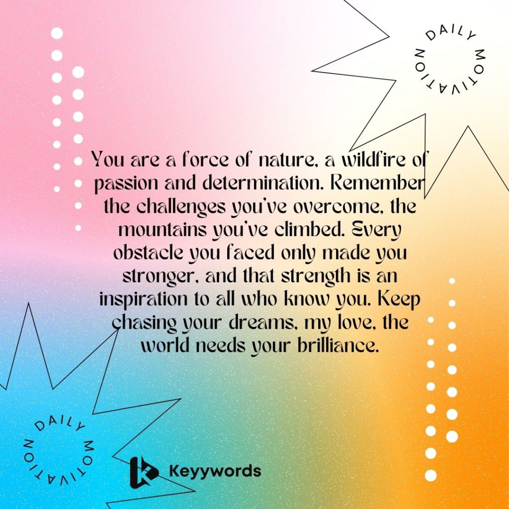 Long motivational messages for her