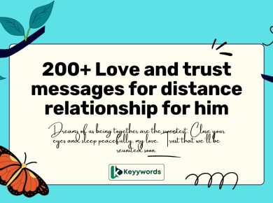 Love and trust messages for distance relationship for him