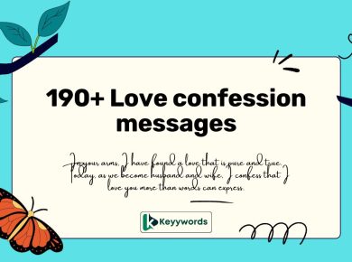 Love confession messages
