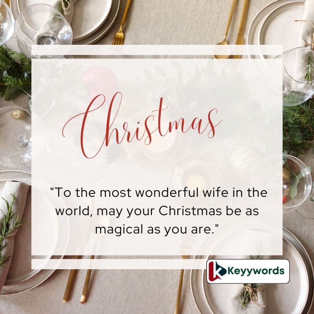 Merry Christmas Compliments to My Beautiful Wife