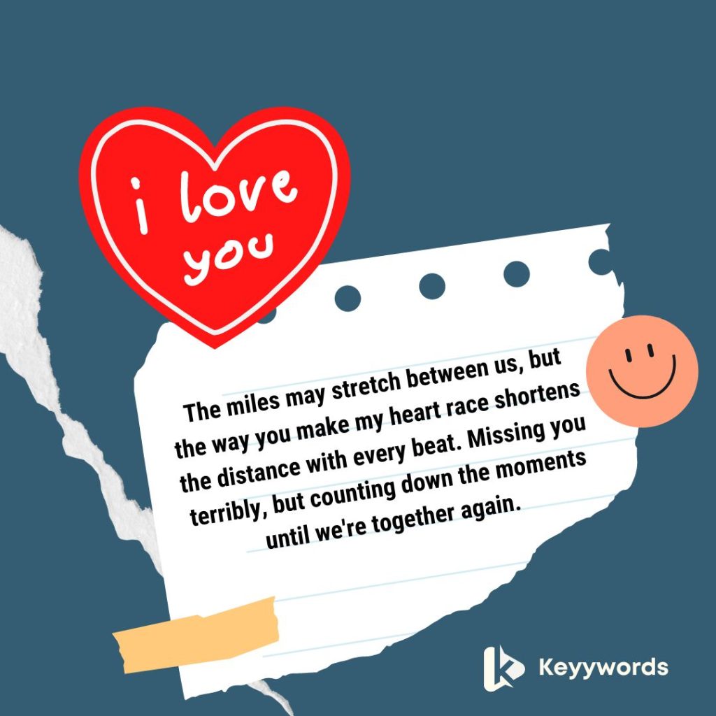 Touching Love messages for him long distance