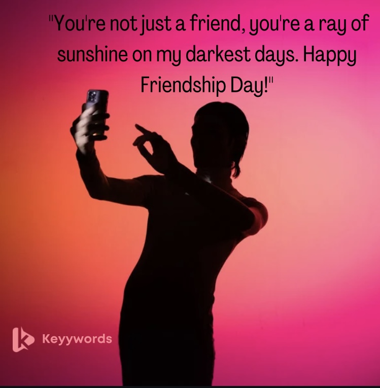 Cute Friendship Day message for a female friend