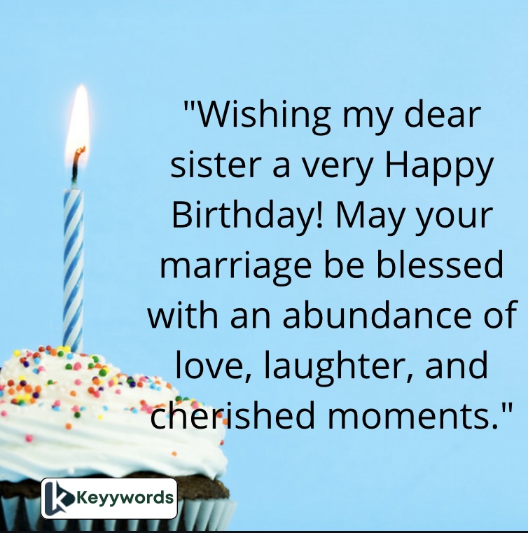 Happy Birthday Greetings to My Married Sister