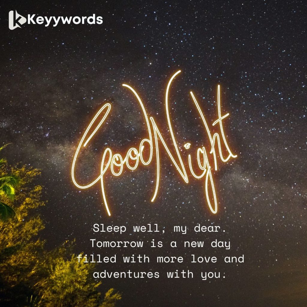 Heartwarming Good night wishes to Sweetheart