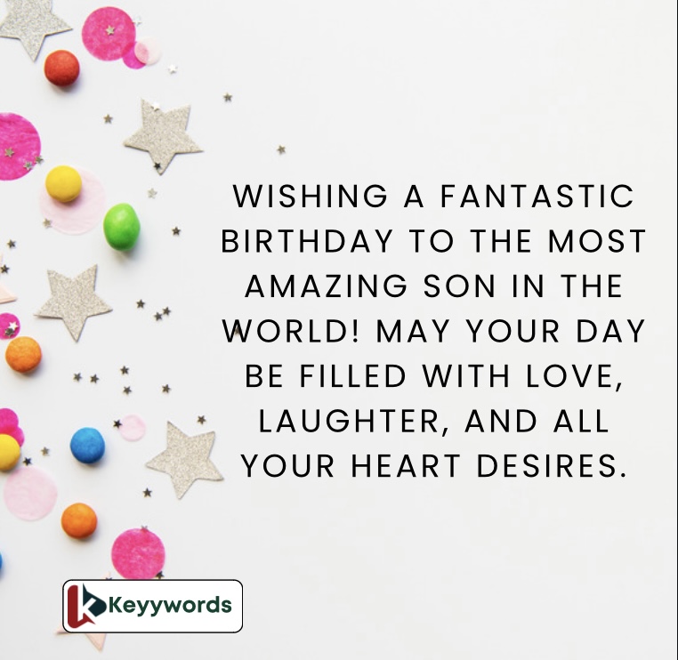 Cute Birthday Messages to Send to Your Son
