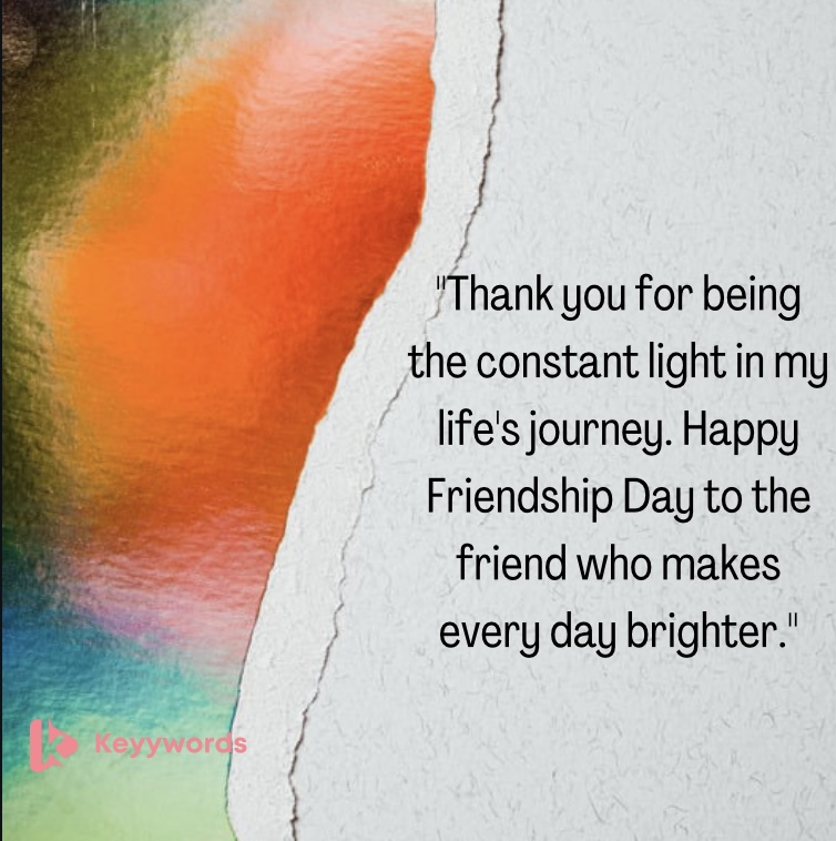Friendship Day message for a female friend from a male