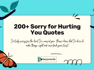 Sorry for Hurting You Quotes