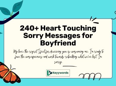 Heart Touching Sorry Messages for Boyfriend