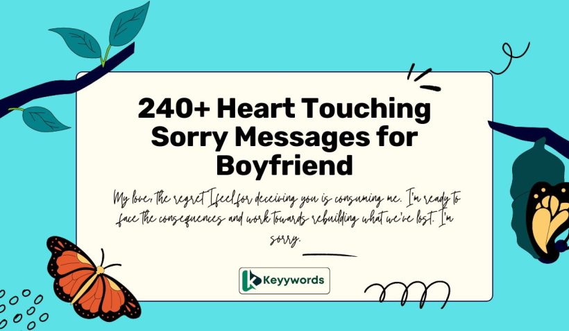 Heart Touching Sorry Messages for Boyfriend